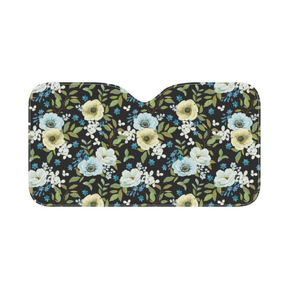Anemone Pattern Print Design AM03 Car Sun Shade-JorJune