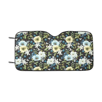 Anemone Pattern Print Design AM03 Car Sun Shade-JorJune
