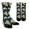 Anemone Pattern Print Design AM03 Crew Crew Socks-JORJUNE.COM