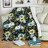 Anemone Pattern Print Design AM03 Fleece Blankete