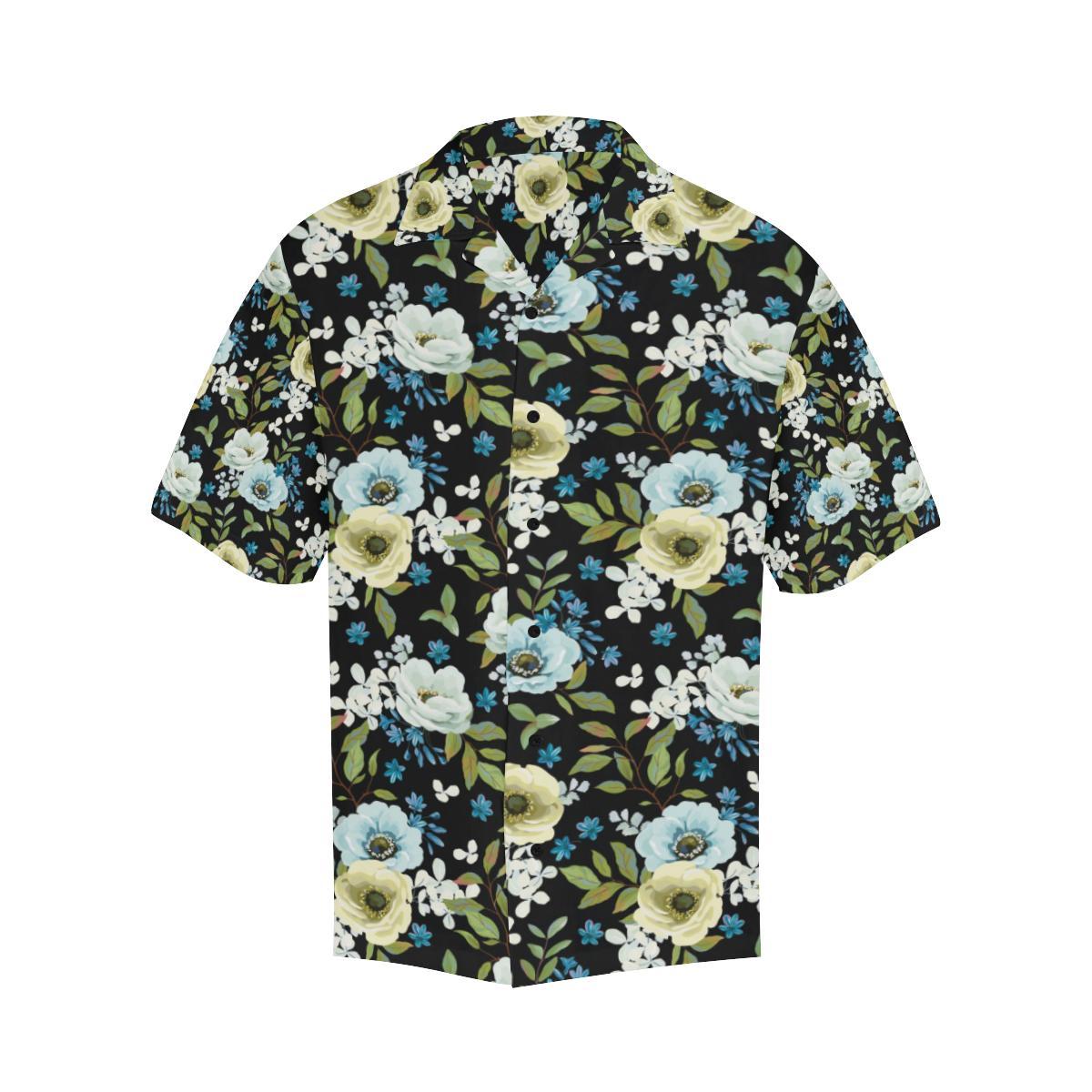 Anemone Pattern Print Design AM03 Men Hawaiian Shirt-JorJune