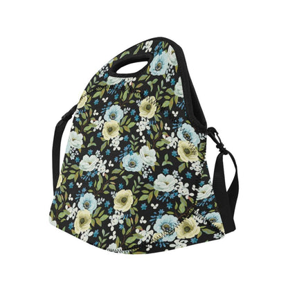 Anemone Pattern Print Design AM03 Neoprene Lunch Bag-JorJune