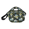 Anemone Pattern Print Design AM03 Neoprene Lunch Bag-JorJune