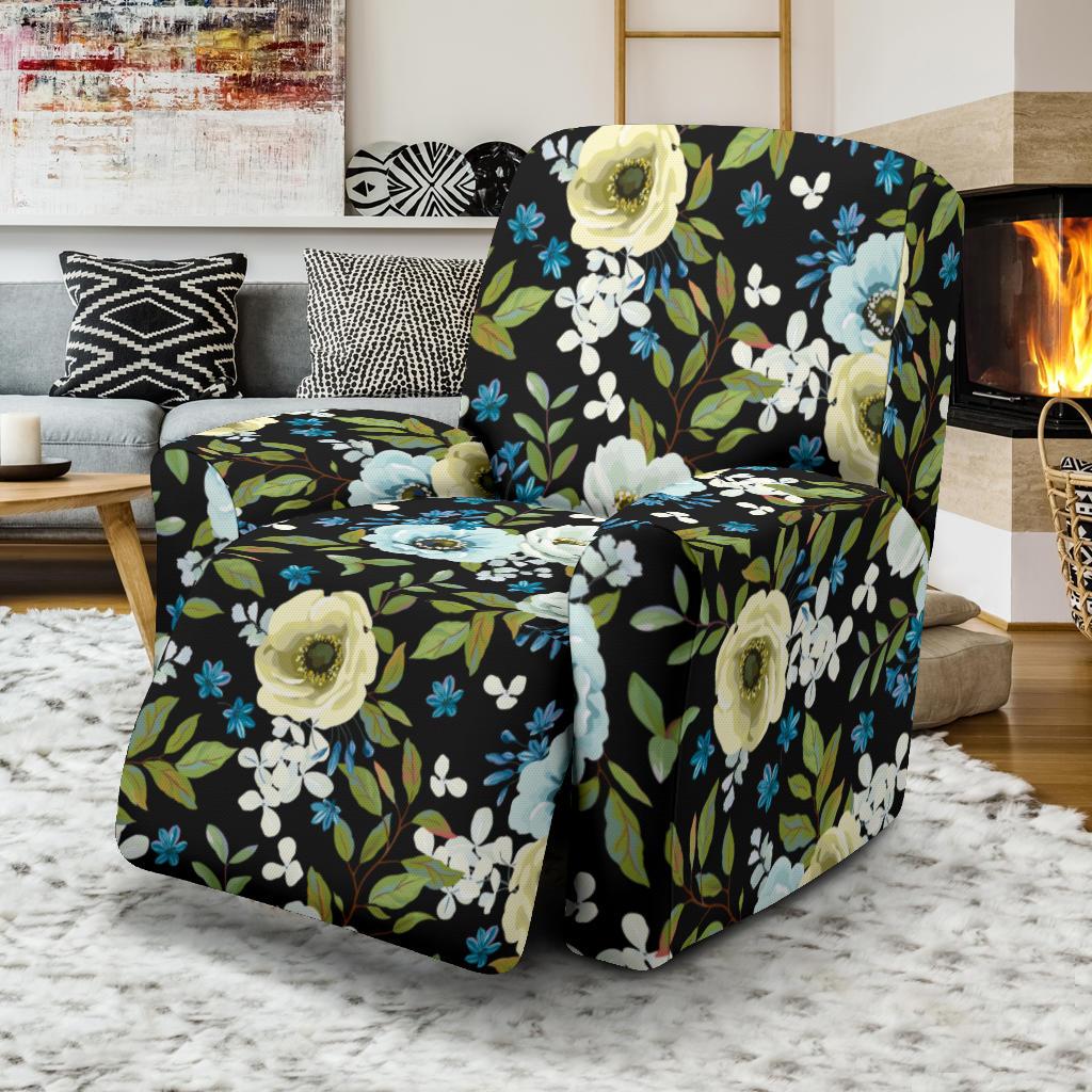 Anemone Pattern Print Design AM03 Recliner Slipcover-JORJUNE.COM