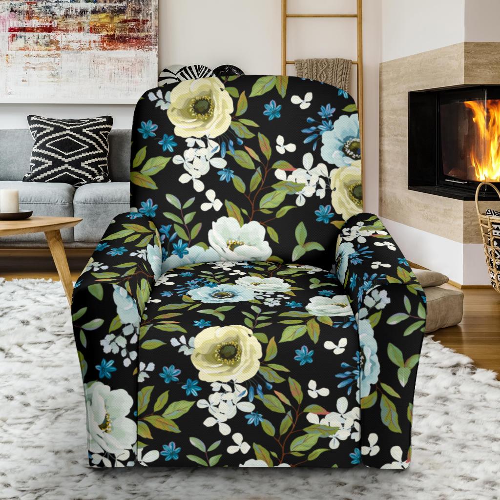 Anemone Pattern Print Design AM03 Recliner Slipcover-JORJUNE.COM