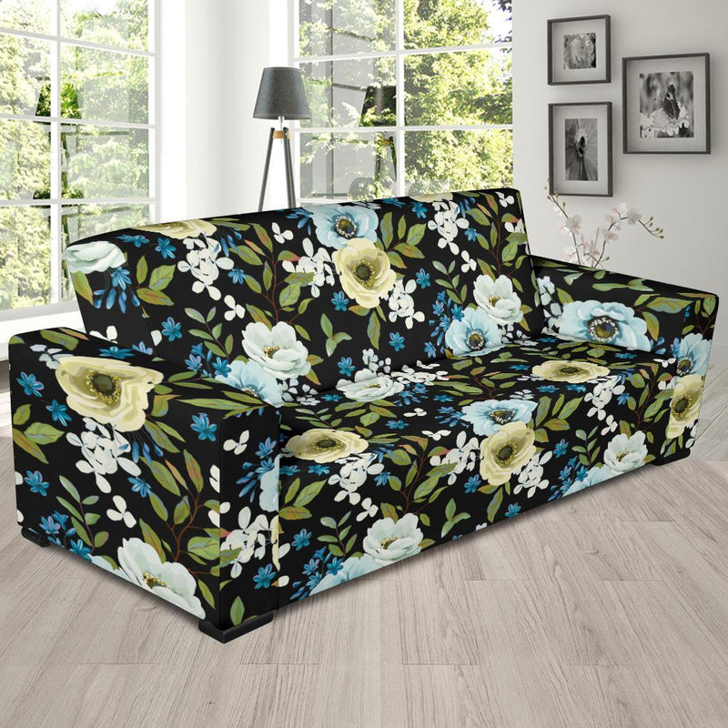 Anemone Pattern Print Design AM03 Sofa Slipcover-JORJUNE.COM