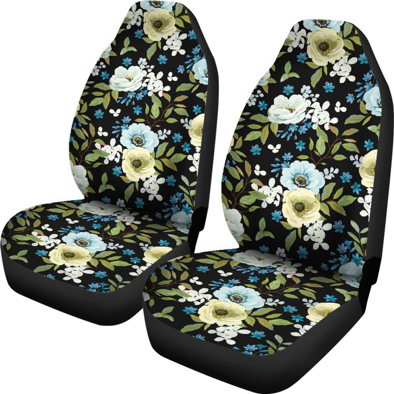 Anemone Pattern Print Design AM03 Universal Fit Car Seat Covers