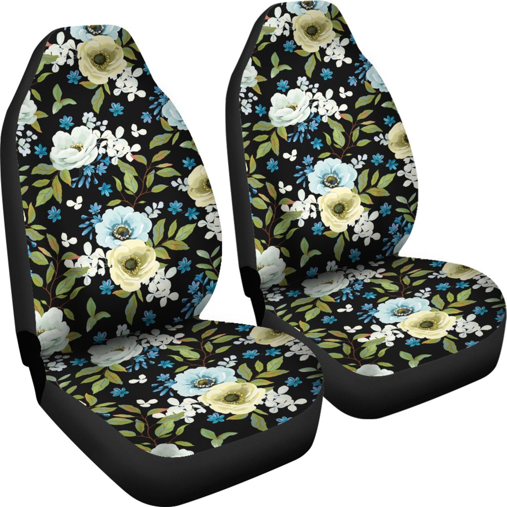 Anemone Pattern Print Design AM03 Universal Fit Car Seat Covers
