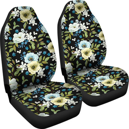 Anemone Pattern Print Design AM03 Universal Fit Car Seat Covers