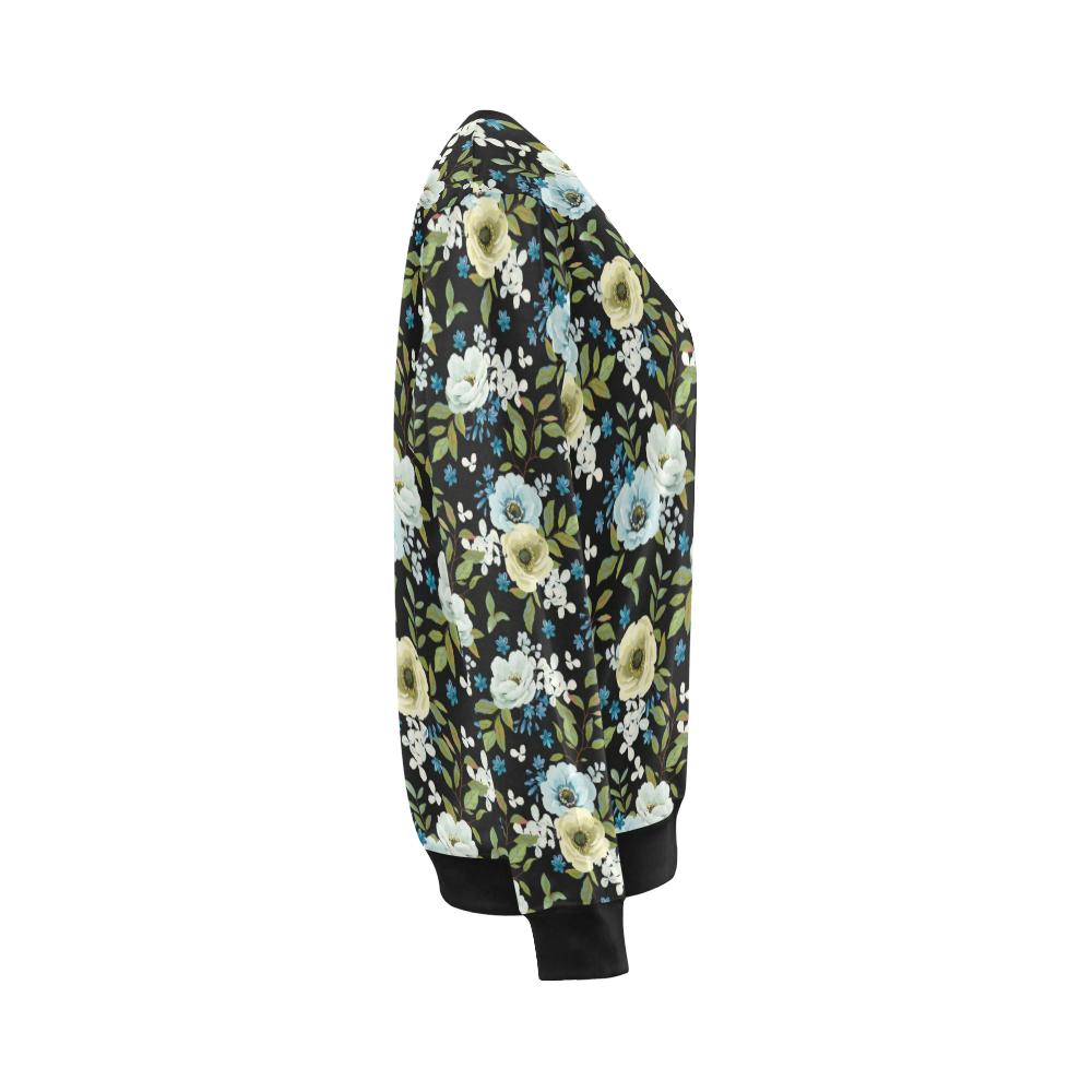 Anemone Pattern Print Design AM03 Women Long Sleeve Sweatshirt-JorJune