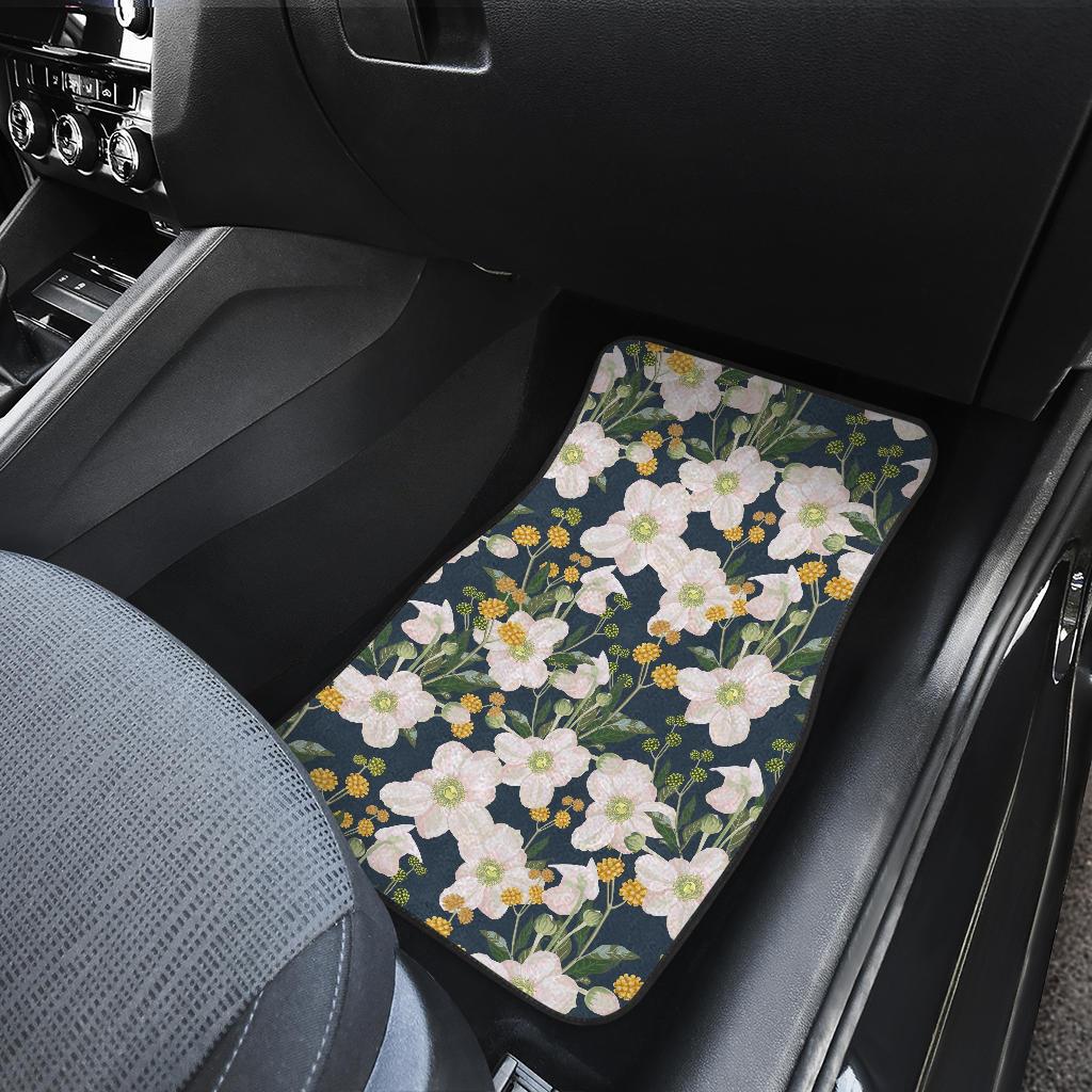 Anemone Pattern Print Design AM04 Car Floor Mats-JorJune