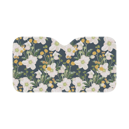 Anemone Pattern Print Design AM04 Car Sun Shade-JorJune