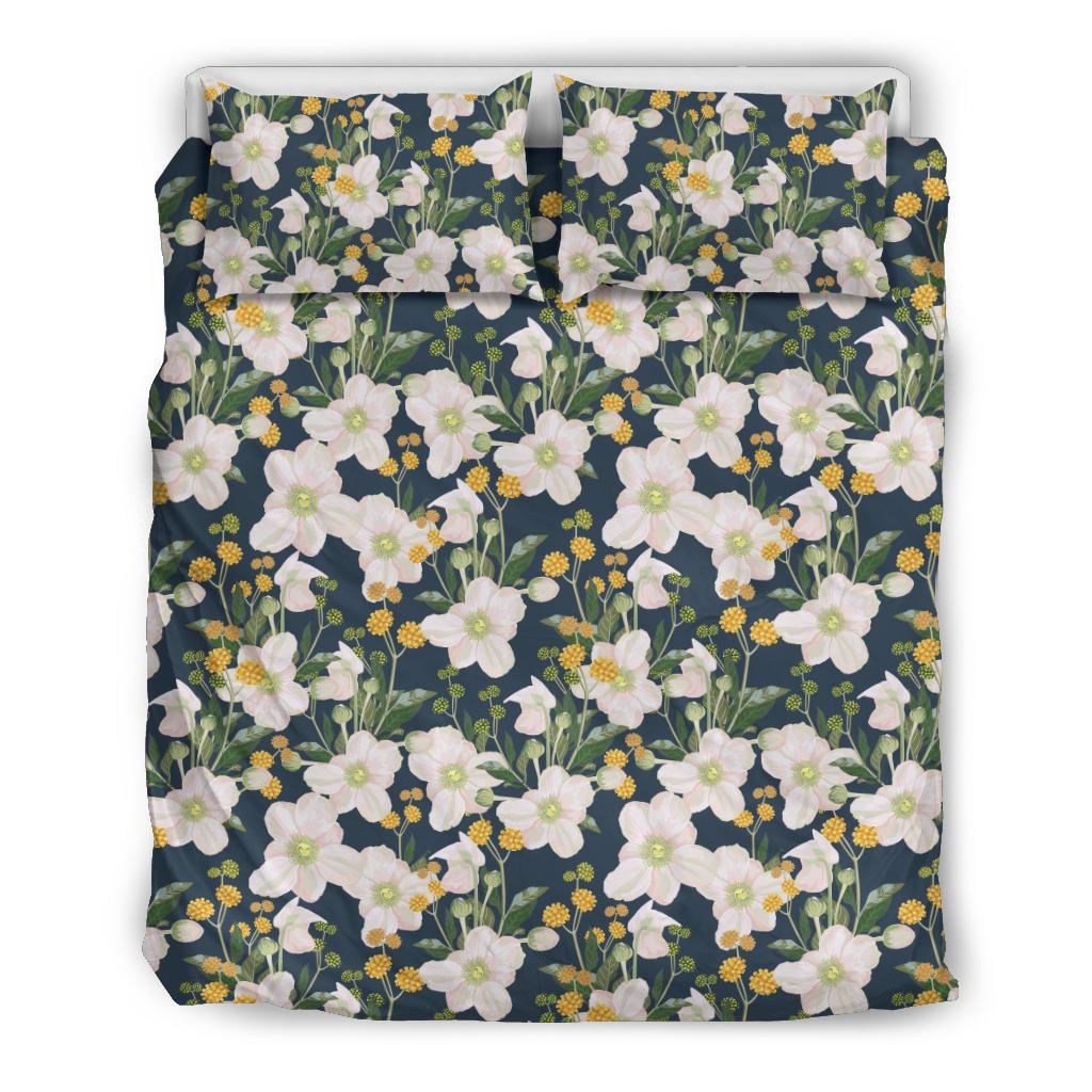 Anemone Pattern Print Design AM04 Duvet Cover Bedding Set-JORJUNE.COM