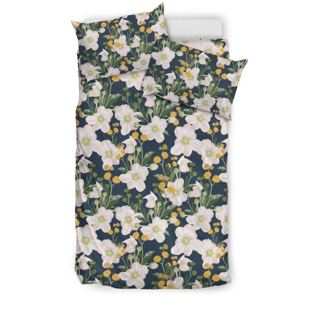 Anemone Pattern Print Design AM04 Duvet Cover Bedding Set-JORJUNE.COM