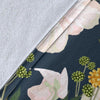 Anemone Pattern Print Design AM04 Fleece Blankete