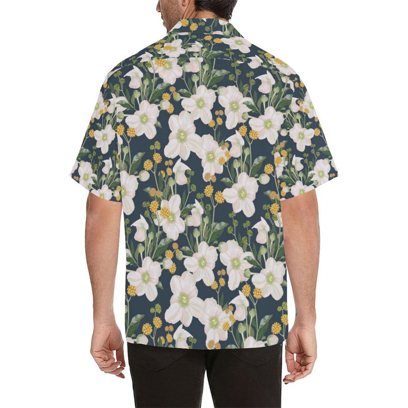 Anemone Pattern Print Design AM04 Men Hawaiian Shirt-JorJune