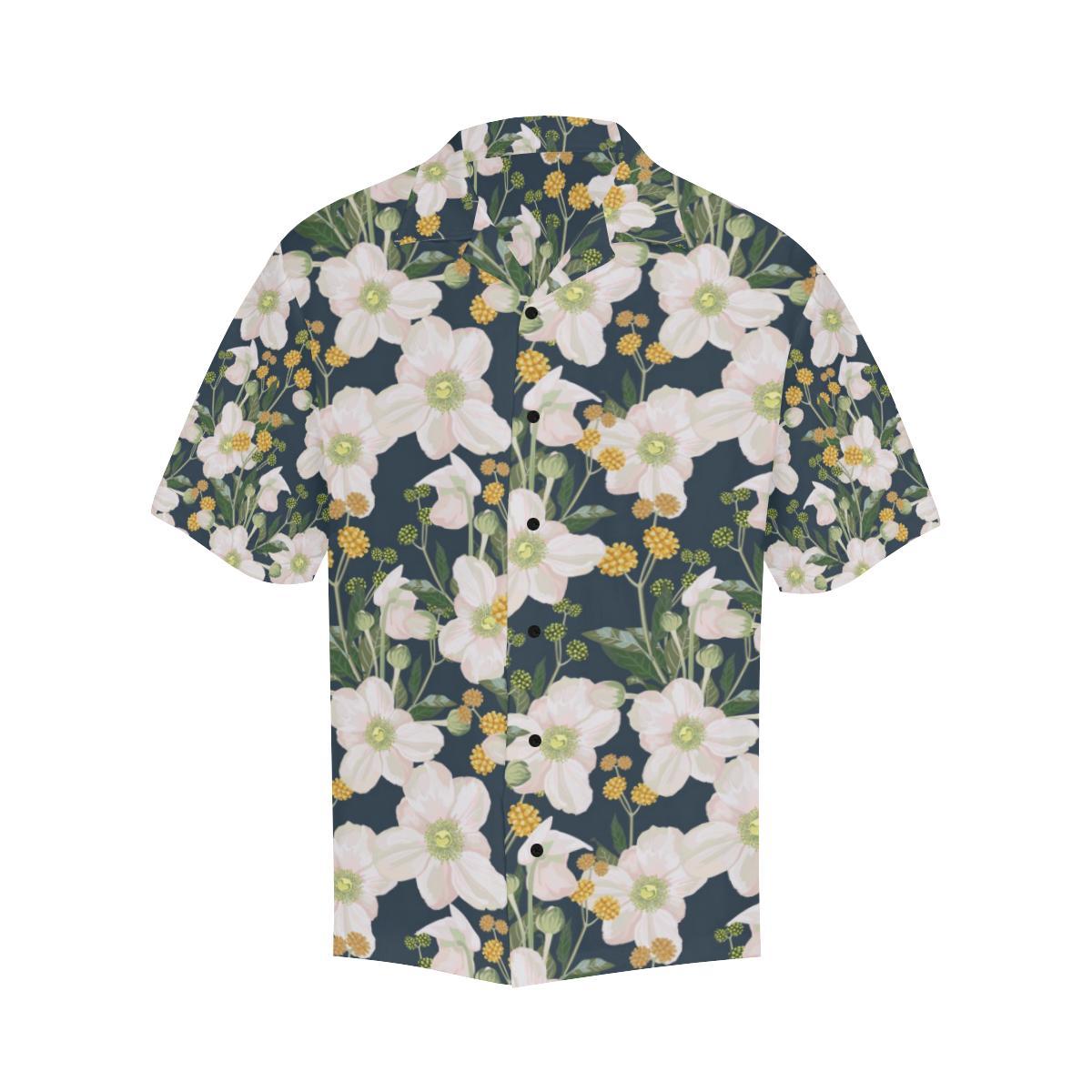 Anemone Pattern Print Design AM04 Men Hawaiian Shirt-JorJune
