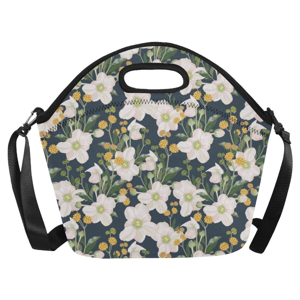Anemone Pattern Print Design AM04 Neoprene Lunch Bag-JorJune