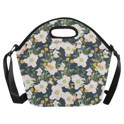Anemone Pattern Print Design AM04 Neoprene Lunch Bag-JorJune