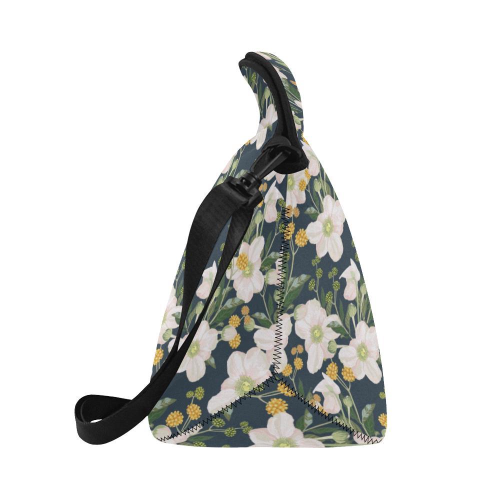 Anemone Pattern Print Design AM04 Neoprene Lunch Bag-JorJune
