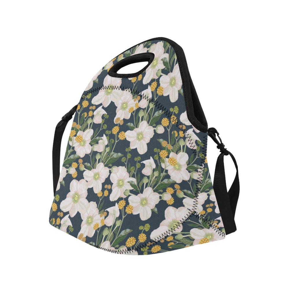 Anemone Pattern Print Design AM04 Neoprene Lunch Bag-JorJune