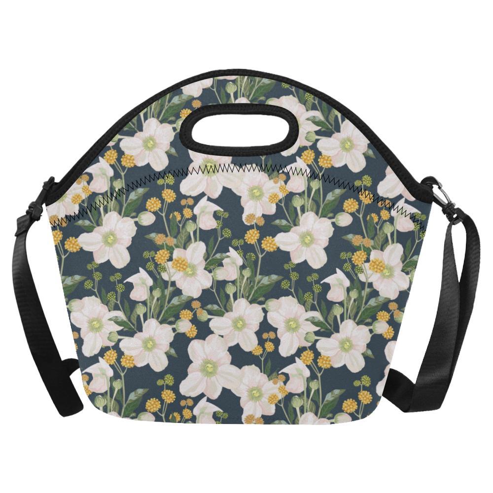 Anemone Pattern Print Design AM04 Neoprene Lunch Bag-JorJune