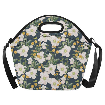 Anemone Pattern Print Design AM04 Neoprene Lunch Bag-JorJune