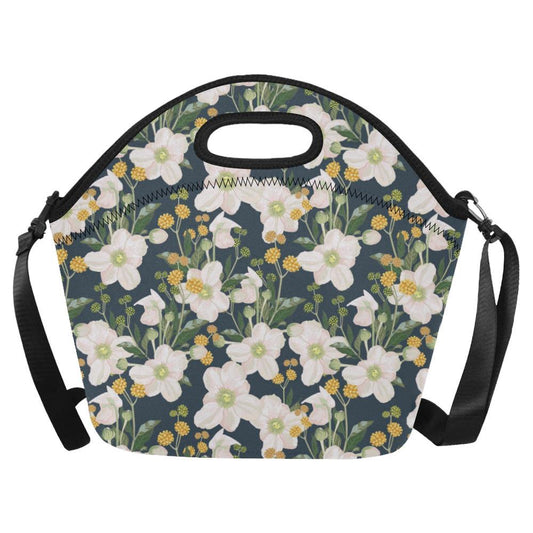 Anemone Pattern Print Design AM04 Neoprene Lunch Bag-JorJune