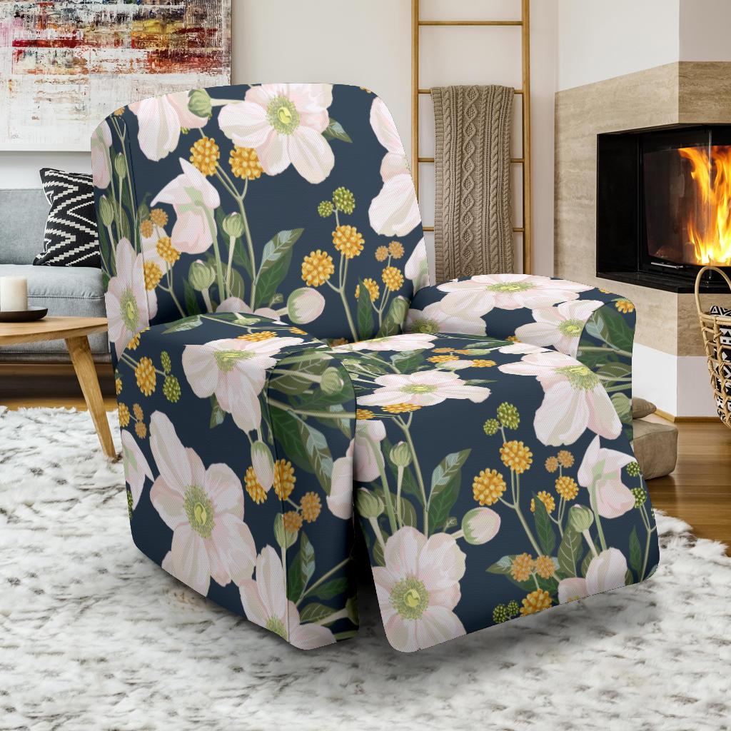 Anemone Pattern Print Design AM04 Recliner Slipcover-JORJUNE.COM
