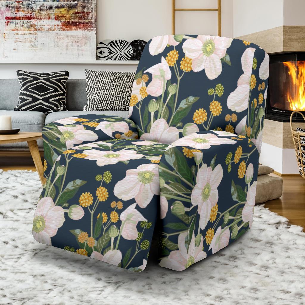 Anemone Pattern Print Design AM04 Recliner Slipcover-JORJUNE.COM