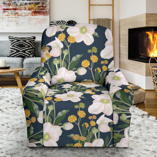 Anemone Pattern Print Design AM04 Recliner Slipcover-JORJUNE.COM