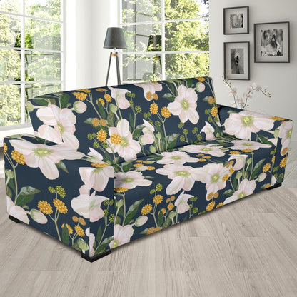 Anemone Pattern Print Design AM04 Sofa Slipcover-JORJUNE.COM