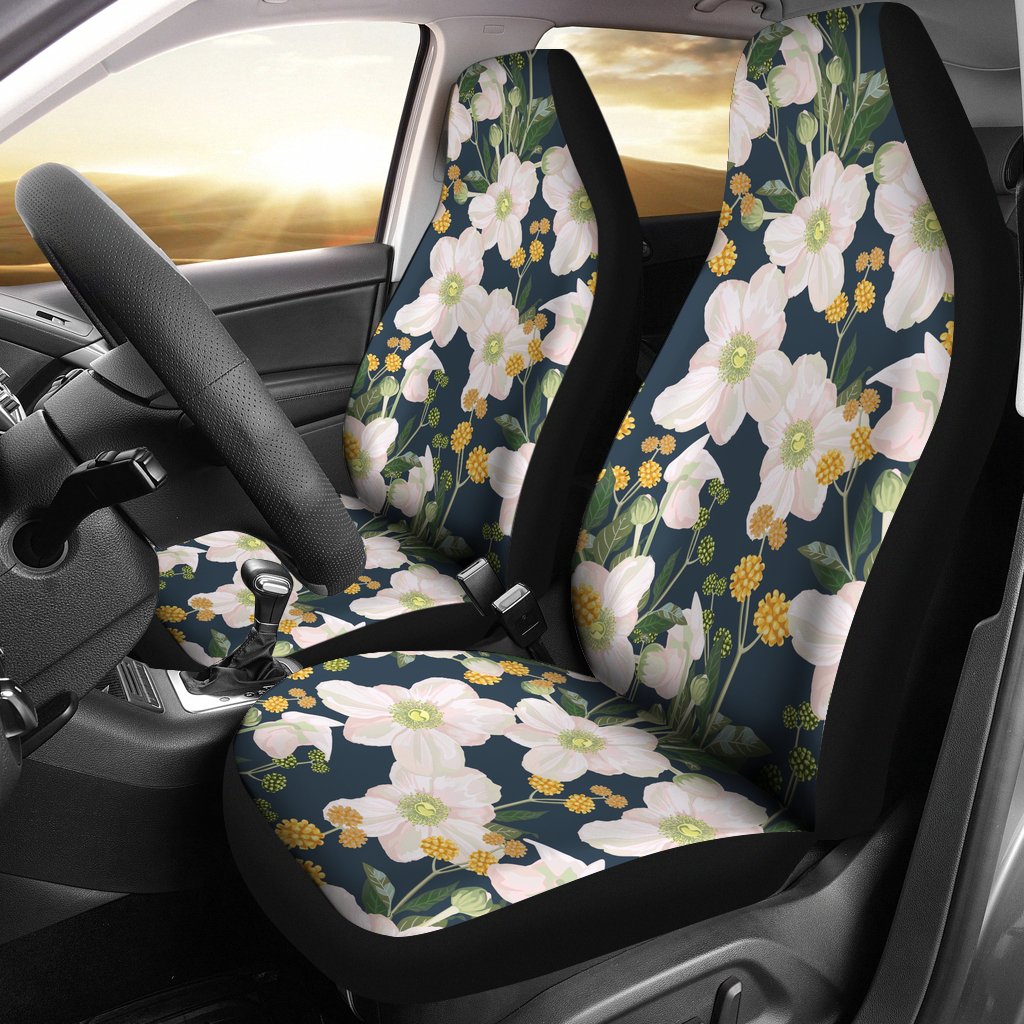 Anemone Pattern Print Design AM04 Universal Fit Car Seat Covers