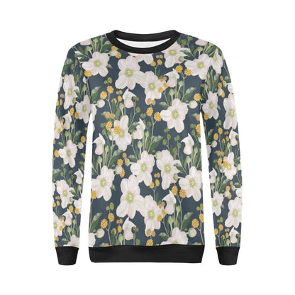 Anemone Pattern Print Design AM04 Women Long Sleeve Sweatshirt-JorJune