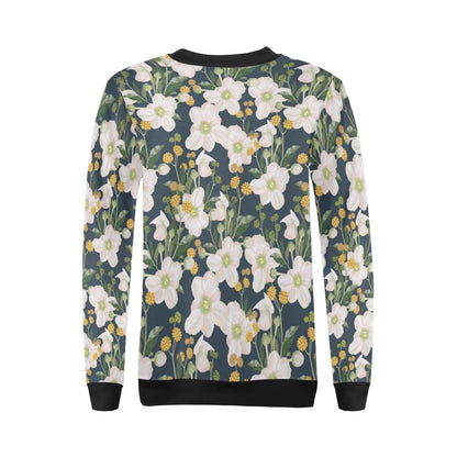Anemone Pattern Print Design AM04 Women Long Sleeve Sweatshirt-JorJune