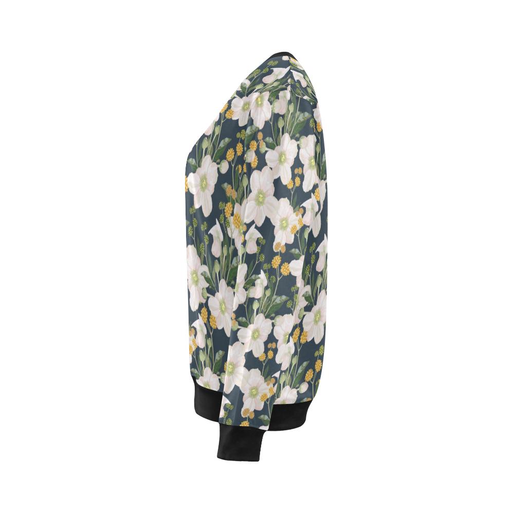 Anemone Pattern Print Design AM04 Women Long Sleeve Sweatshirt-JorJune