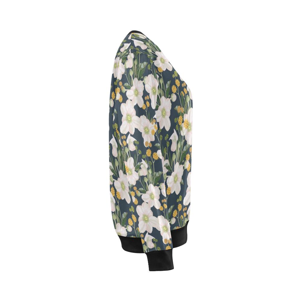 Anemone Pattern Print Design AM04 Women Long Sleeve Sweatshirt-JorJune