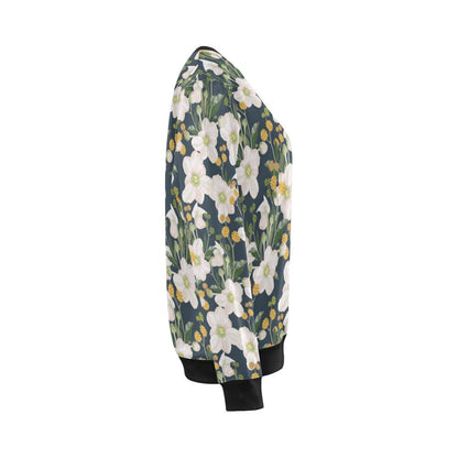 Anemone Pattern Print Design AM04 Women Long Sleeve Sweatshirt-JorJune