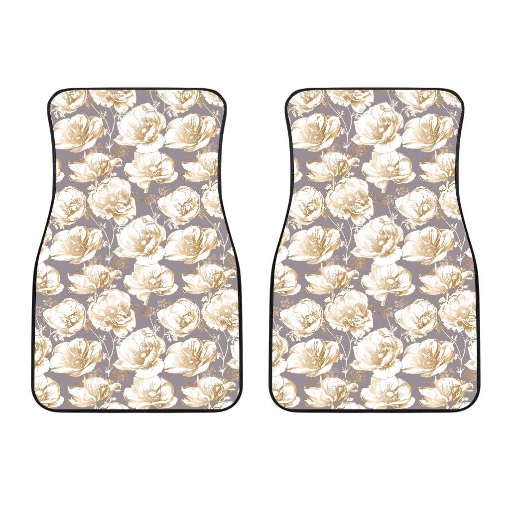 Anemone Pattern Print Design AM05 Car Floor Mats-JorJune