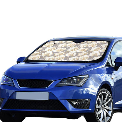 Anemone Pattern Print Design AM05 Car Sun Shade-JorJune