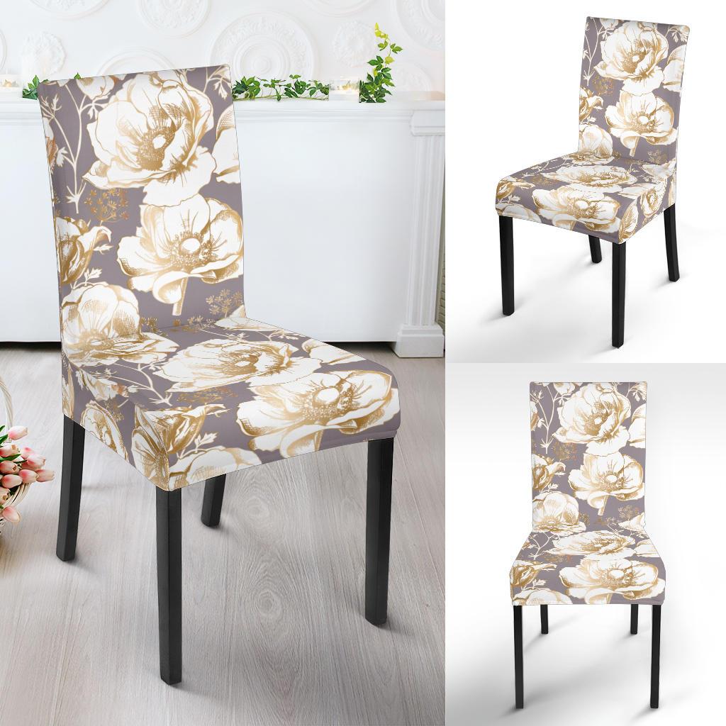 Anemone Pattern Print Design AM05 Dining Chair Slipcover-JORJUNE.COM