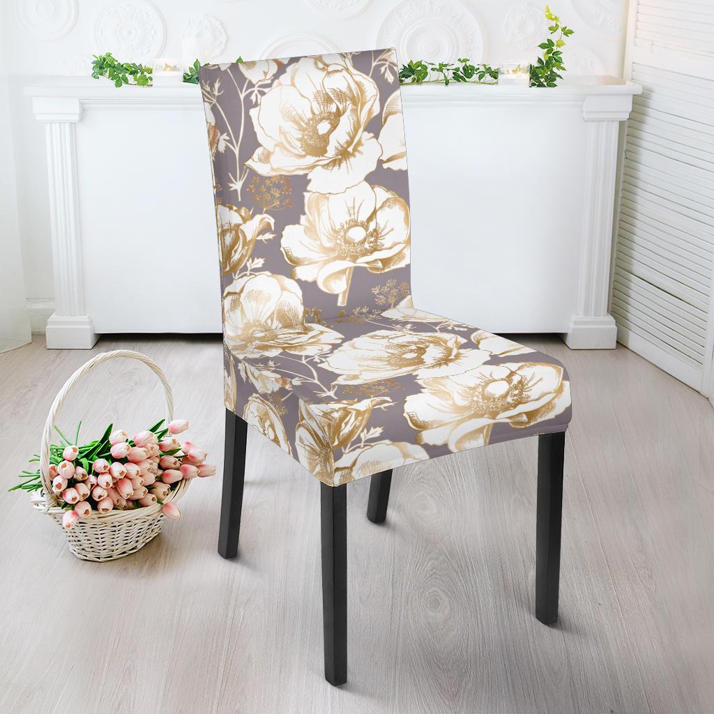 Anemone Pattern Print Design AM05 Dining Chair Slipcover-JORJUNE.COM