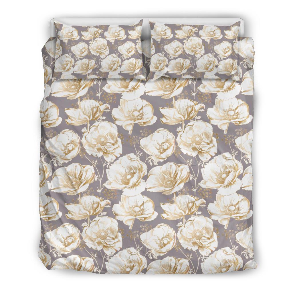 Anemone Pattern Print Design AM05 Duvet Cover Bedding Set-JORJUNE.COM