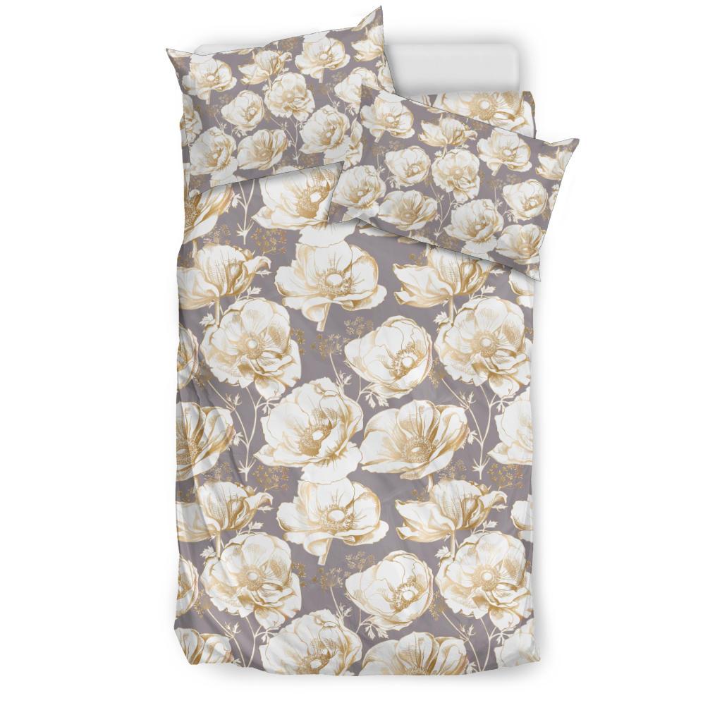 Anemone Pattern Print Design AM05 Duvet Cover Bedding Set-JORJUNE.COM