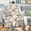 Anemone Pattern Print Design AM05 Fleece Blankete