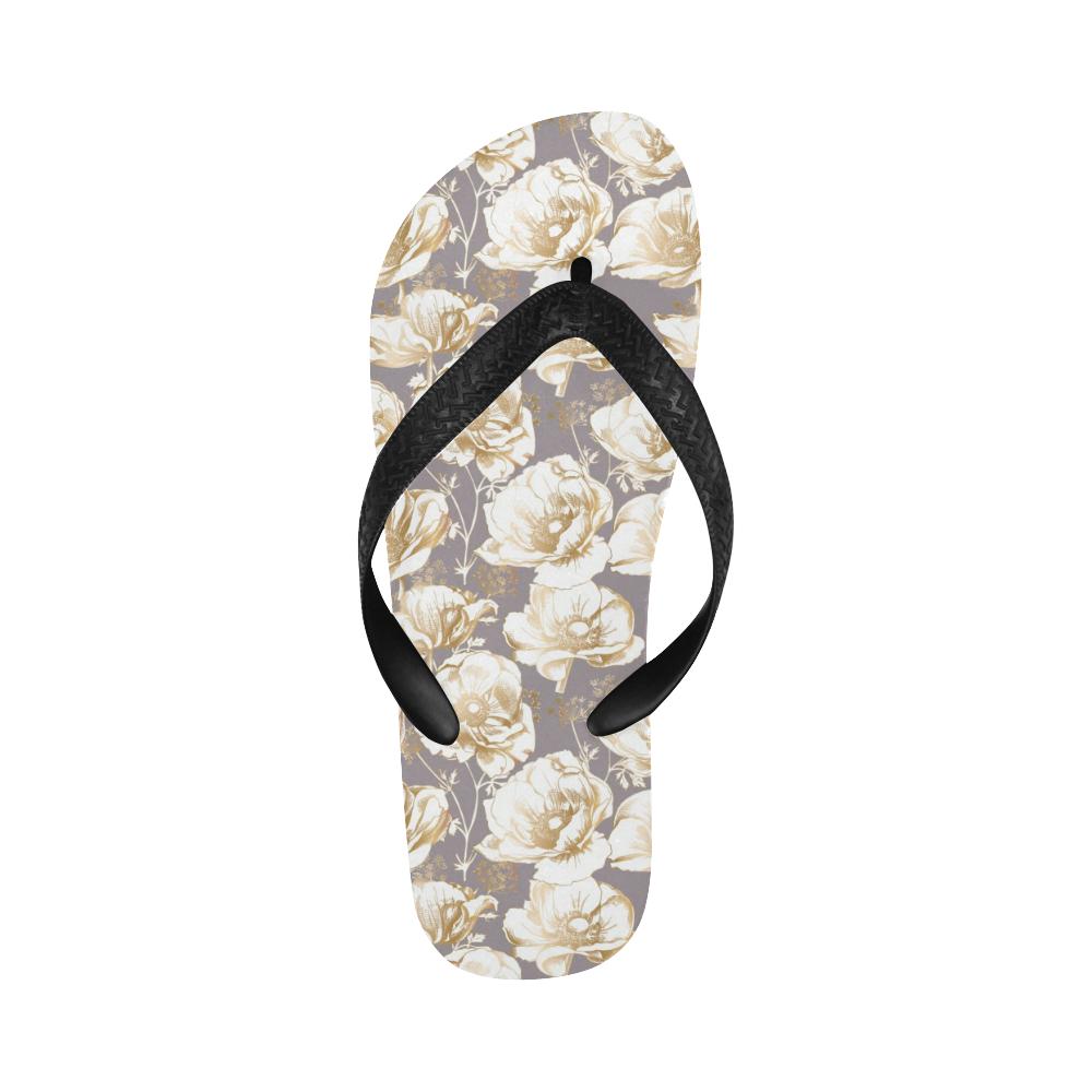 Anemone Pattern Print Design AM05 Flip Flops-JorJune