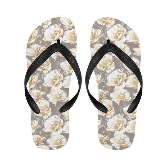 Anemone Pattern Print Design AM05 Flip Flops-JorJune