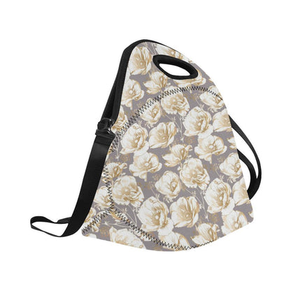 Anemone Pattern Print Design AM05 Neoprene Lunch Bag-JorJune