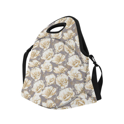 Anemone Pattern Print Design AM05 Neoprene Lunch Bag-JorJune