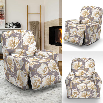 Anemone Pattern Print Design AM05 Recliner Slipcover-JORJUNE.COM